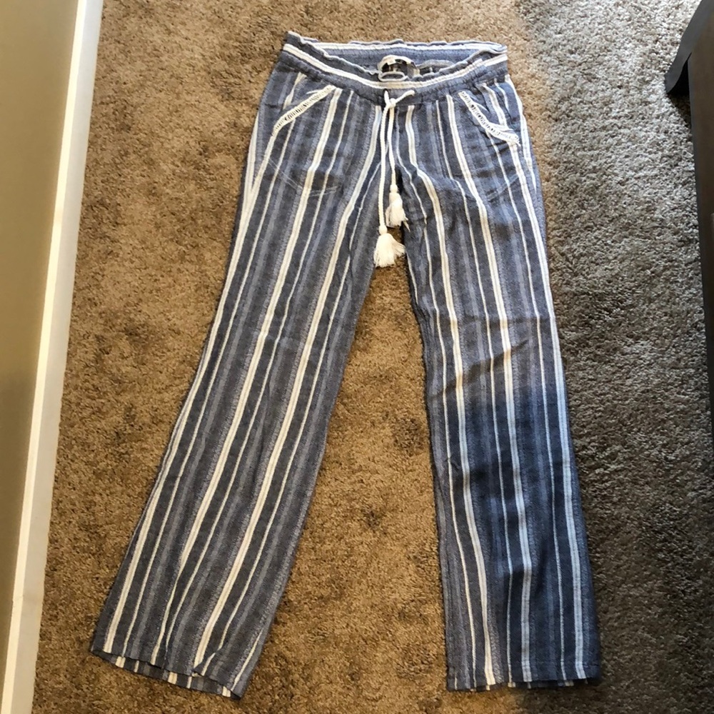 Blue/white striped beach pants